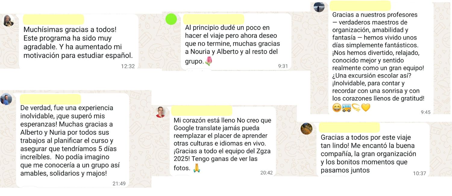 COMENTARIOS programa INMERSION